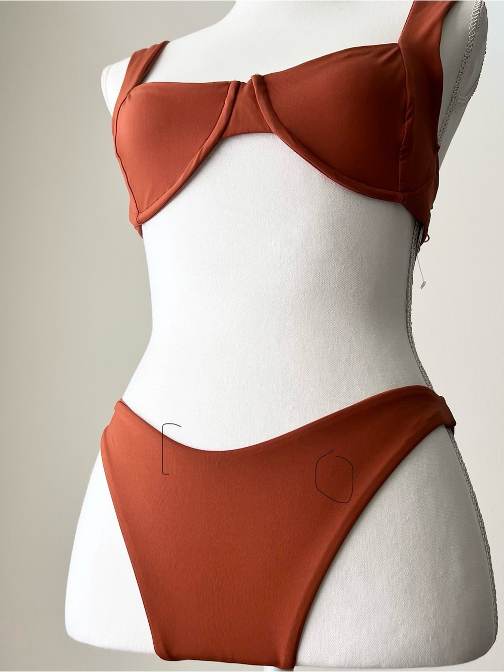 l*space Rust Red Underwire Bikini Set - Picture 2 of 14
